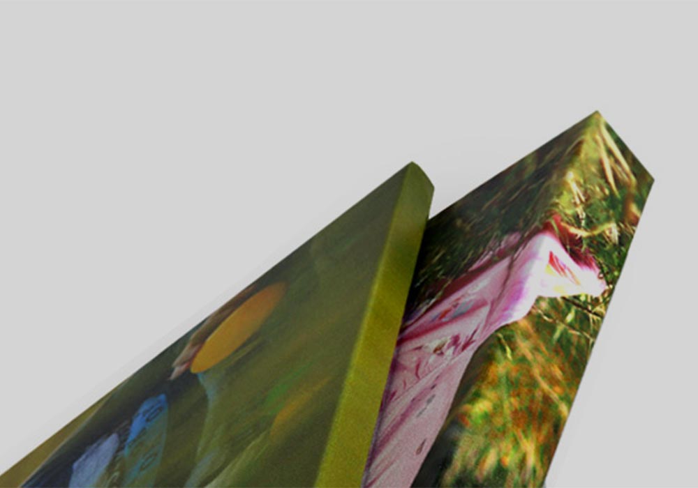 Standard and thick canvas prints gallery wrap