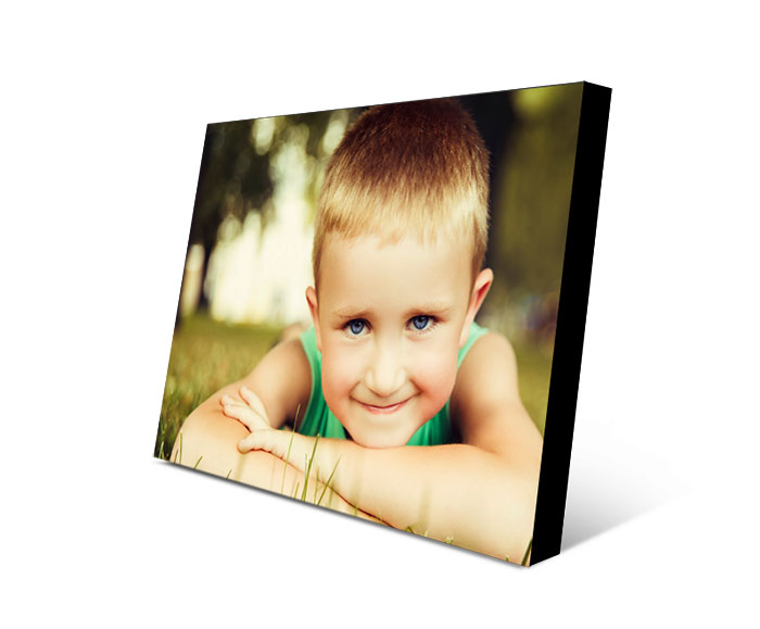 boy photo printed on picture block